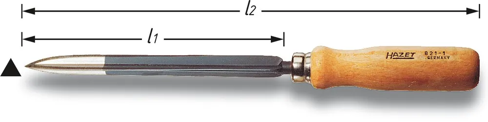 Echt HAZET Dreikant-Hohlschaber- 315 mm 821-2