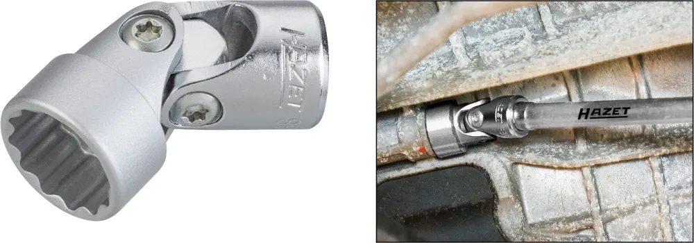 HAZET Gelenk Steckschlüssel-Einsatz 10mm 3/8 Zoll -Tractionsprofil 18 880G-Z18 Abverkauf