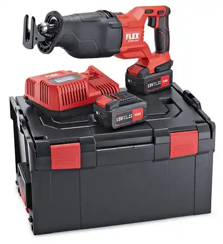 FLEX Akku Säbelsäge RSP DW 18 EC 5.0 Set 469.084 2x Akkus LG L-BOXX Abverkauf
