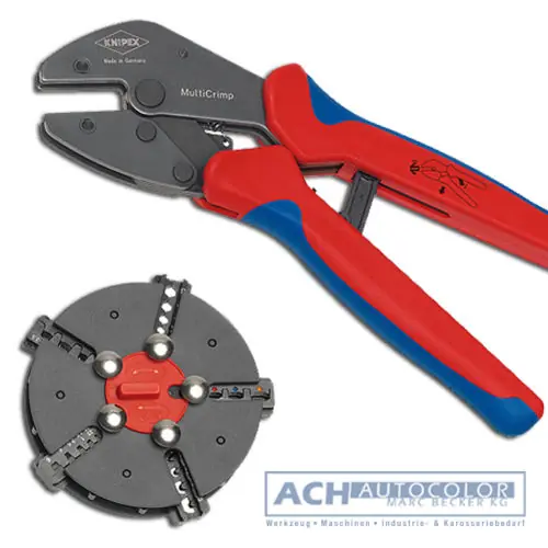 Knipex Crimpzange MultiCrimp mit Wechselmagazin 5 Mega-Angebot