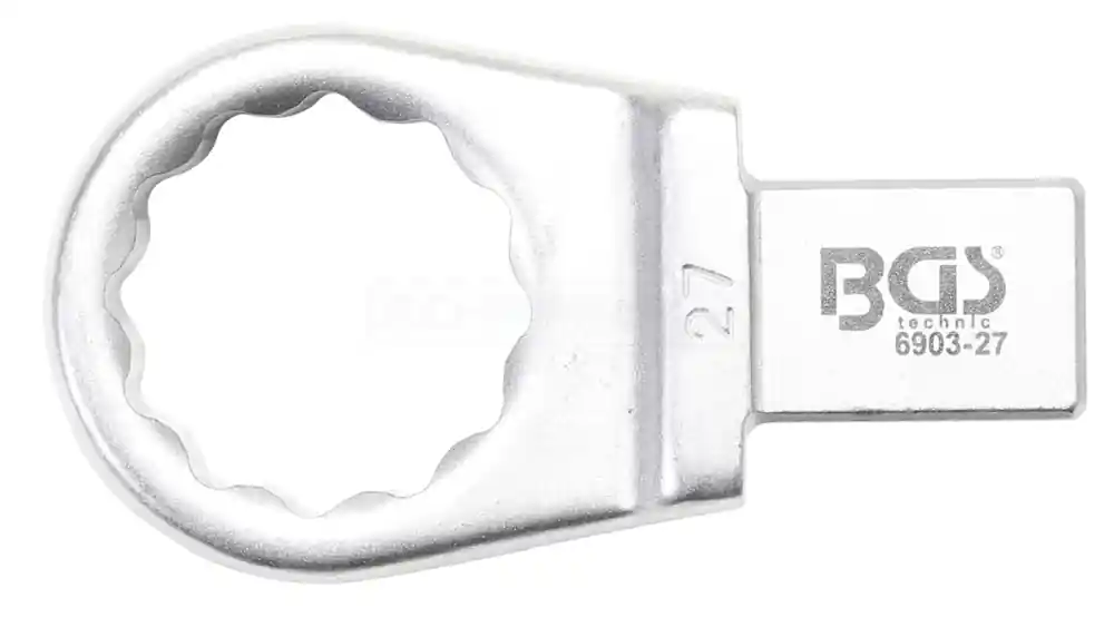 BGS Einsteck-Ringschlüssel | 27 mm | Aufnahme 14 x 18 – 6903-27 Versand Am Gleichen Tag