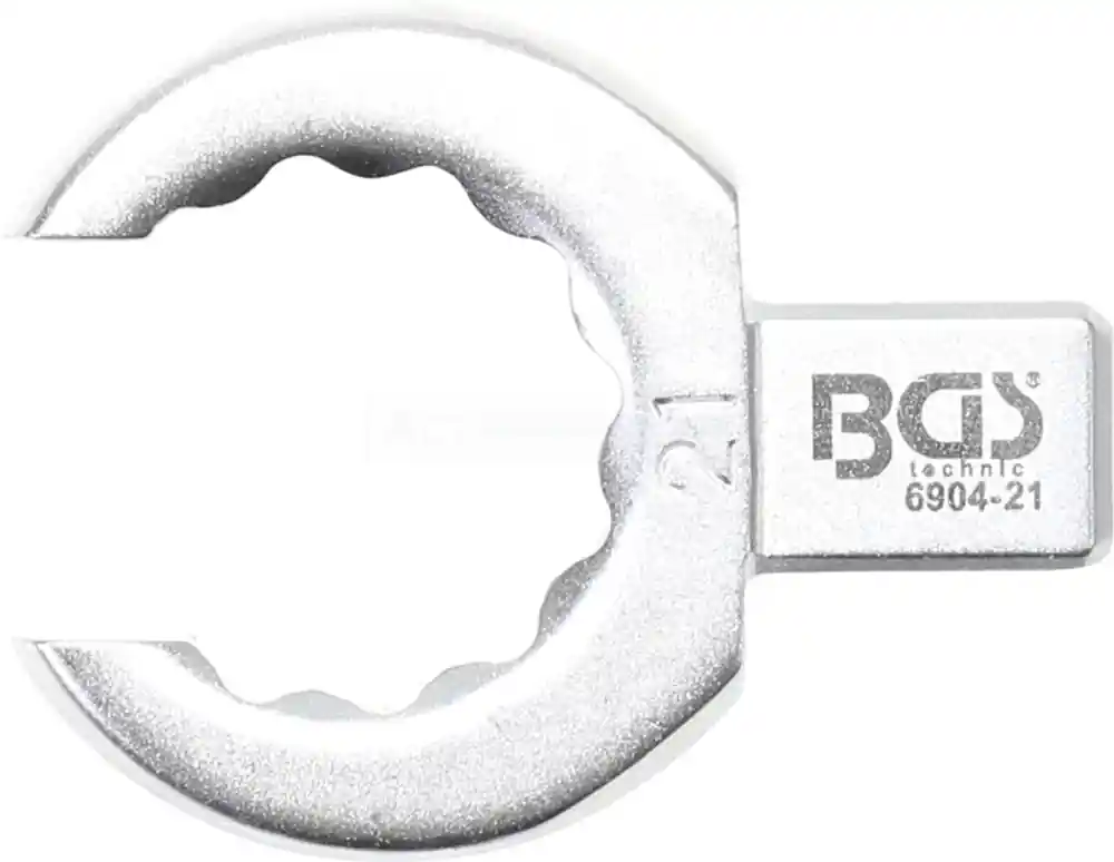 BGS Einsteck-Ringschlüssel | offen | 21 mm | Aufnahme 9 x 12 mm – 6904-21 Schnäppchen