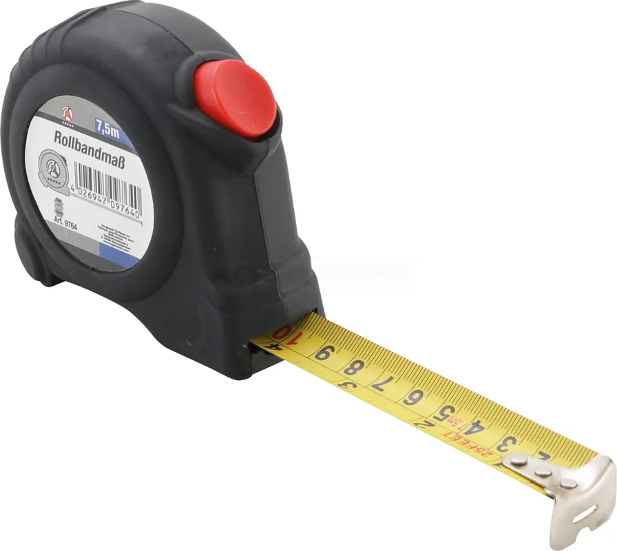 BGS DIY Rollbandmaß | 7,5 m – 9764 Garantierte Lieferung