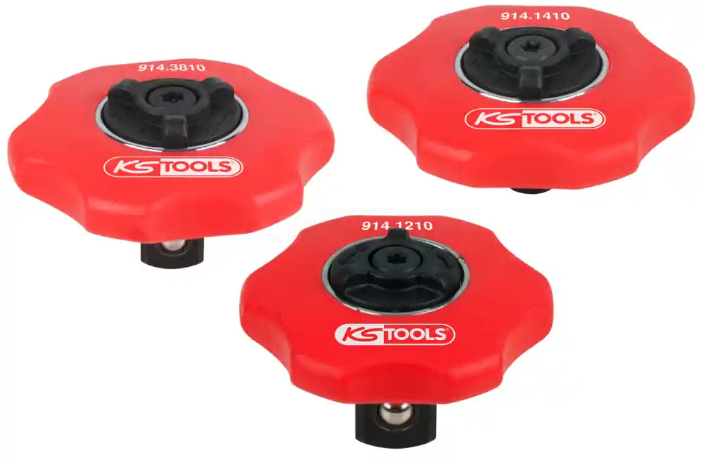 KS Tools Mini-Hand-Umschaltknarren-Satz, 3-tlg.,1/4"+3/8"+1/2" - 914.1215 Aktuell