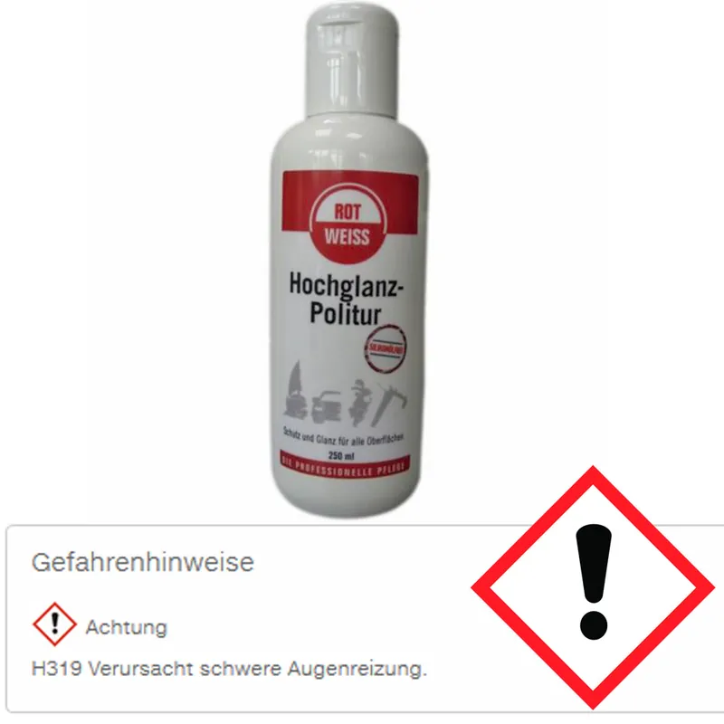 Sonderangebot ROTWEISS Hochglanzpolitur 250 ml Flasche 4200 Politur Hochglanz