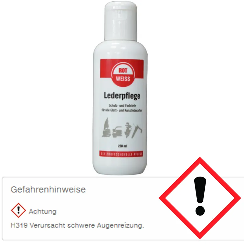 Letzte Chance ROTWEISS Lederpflege 250 ml Flasche 7350