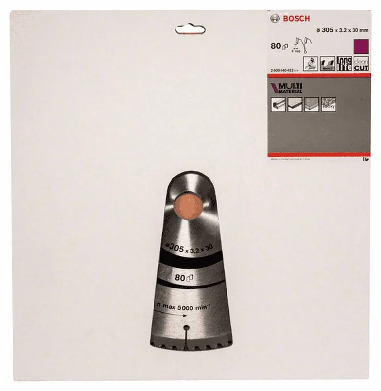 Expressversand BOSCH Kreissägeblatt Multi Material 305 x 30 x 3,2 mm 80 2608640452