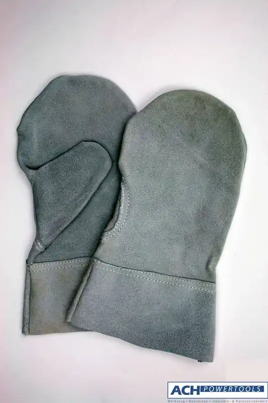 Versand Am Gleichen Tag ACH Schutzhandschuhe aus Spalt-Leder Fausthandschuh mit Stulpe ca. 28 cm 501101