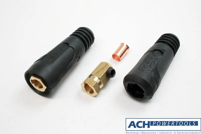 ACH Schweißkabelkupplung Buchsenteil 25 mm² mit Dorn 9 mm 200 A 662600 Neu Im Sortiment