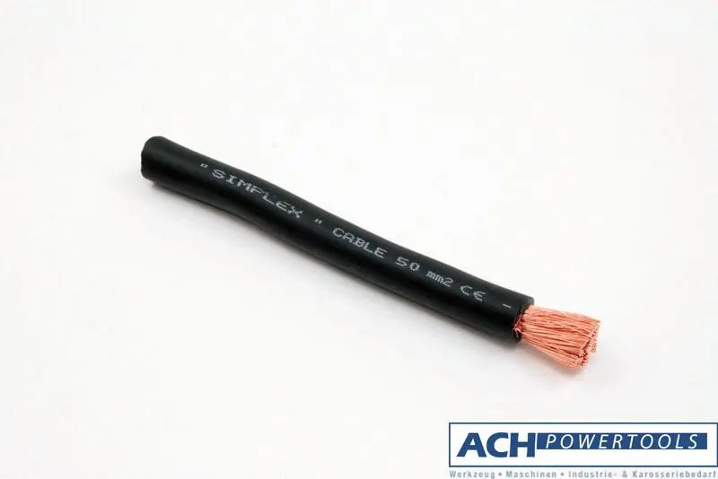 ACH Schweißkabel Hi-Flex/Simplex Meterware 35 mm² PVC Mantel schwarz 683500 Abverkauf