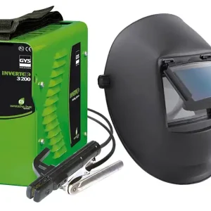Aktuell GYS E-Hand Elektroden Schweißgerät INVERTER 3200 + Schweißhelm Flip Flap