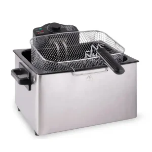ALPINA Fritteuse 2000W–5 Liter–3 Frittierkörbe – Edelstahl Direktkauf