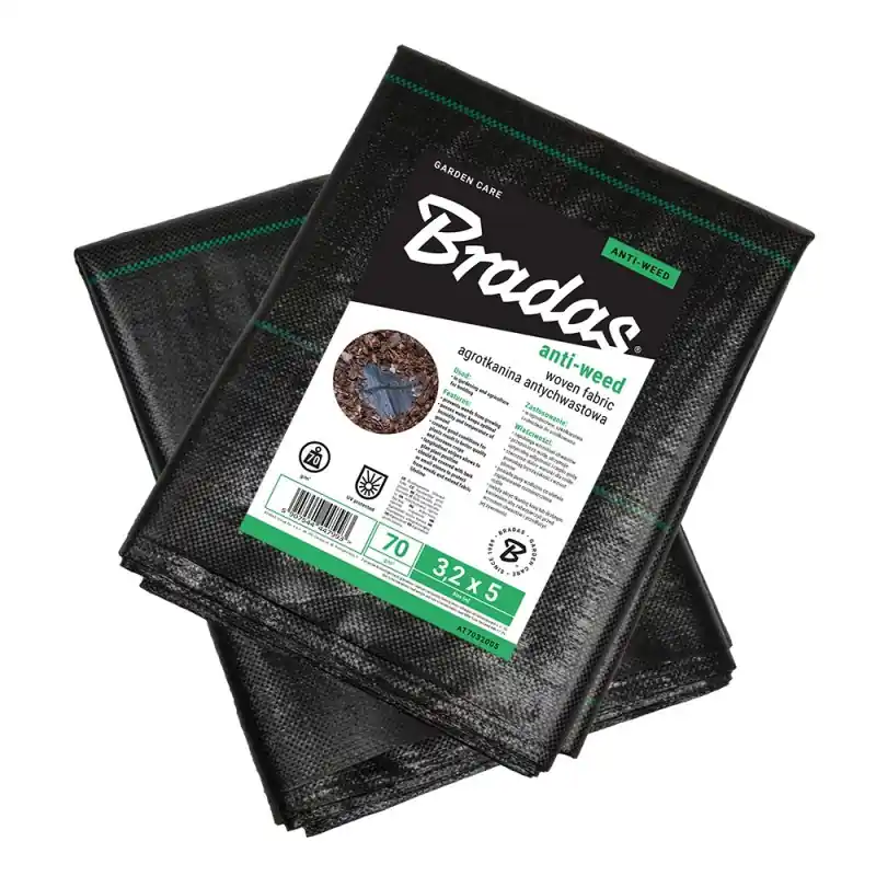 Bradas Unkrautvlies PP 1,1x5 m UV-beständig Versand Am Gleichen Tag