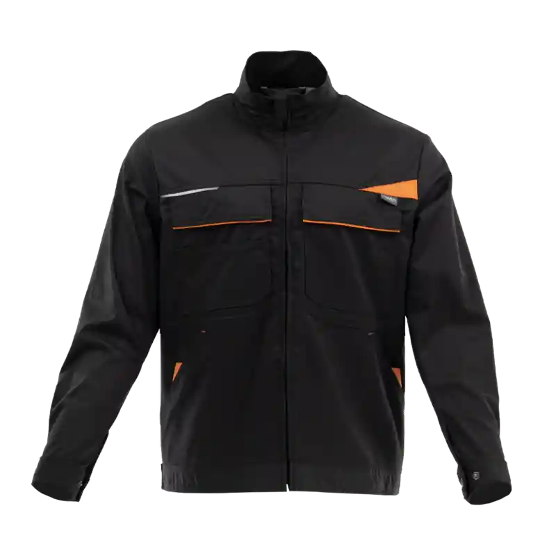 SARA Arbeitsjacke elastisch mit Stehkragen und Patte Nur Für Kurze Zeit