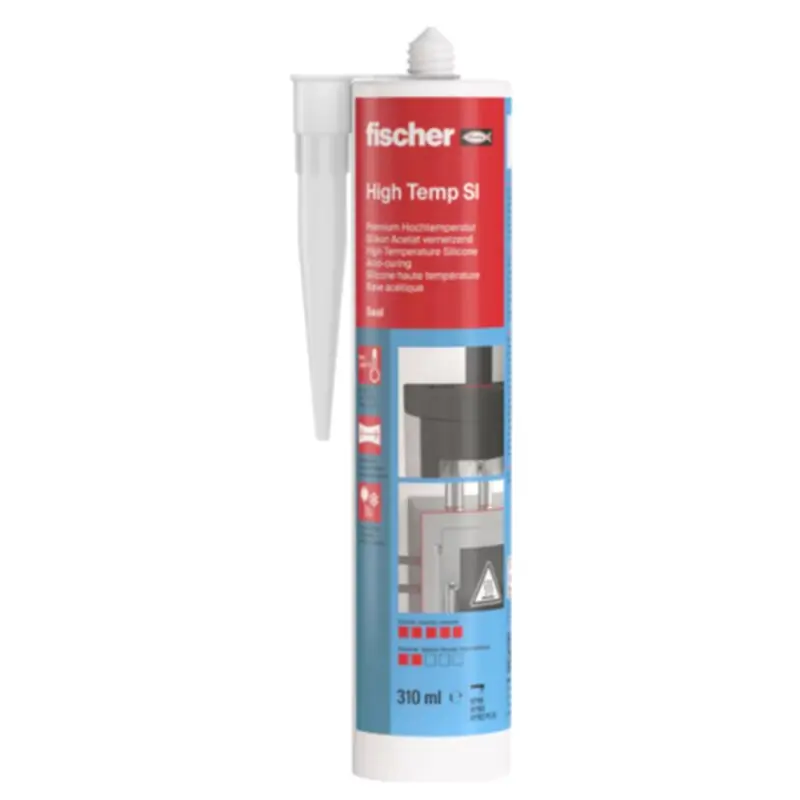 Saisonangebot 1 Stk. Fischer Hochtemperatursilicon DHS 310ml rotbraun