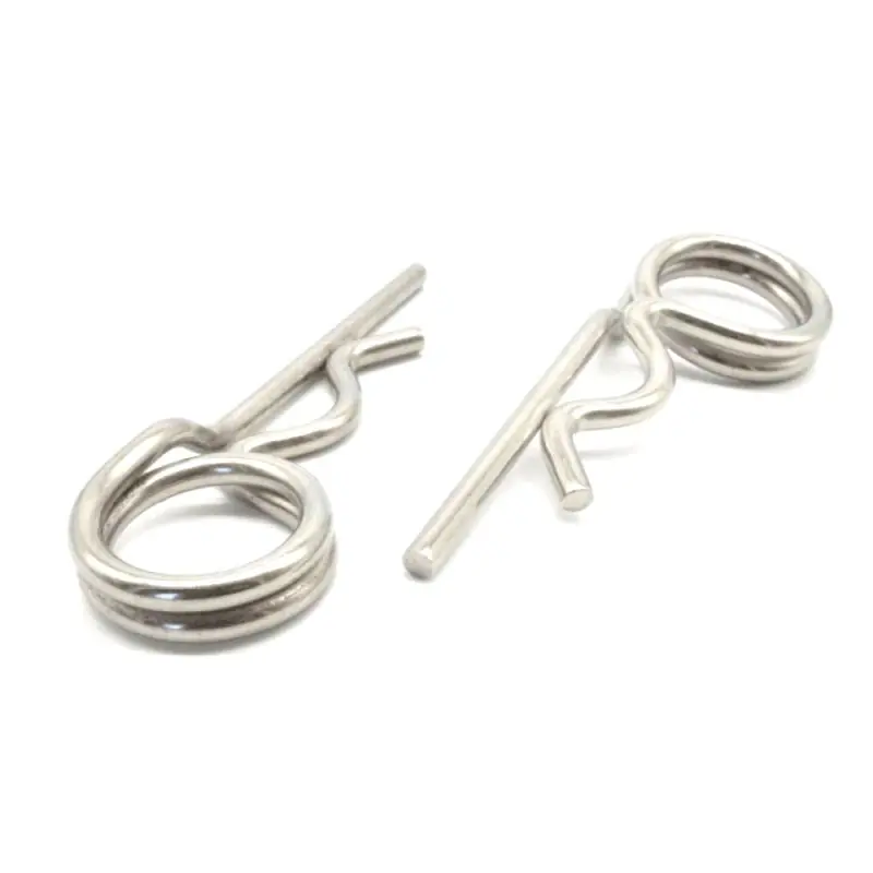 Garantierte Lieferung 25 Stück Federstecker doppelt A4 4,0 x 64 mm