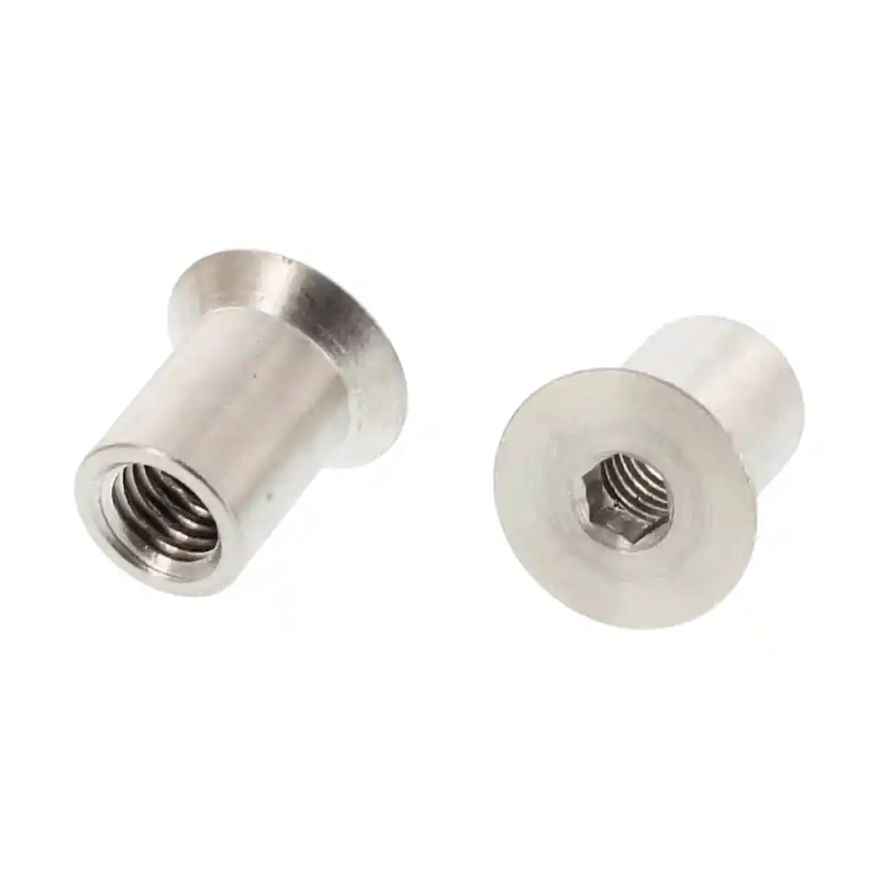 Beliebt 100 Stück Hülsenmuttern Senkkopf Edelstahl A1 M 4 x 12 mm