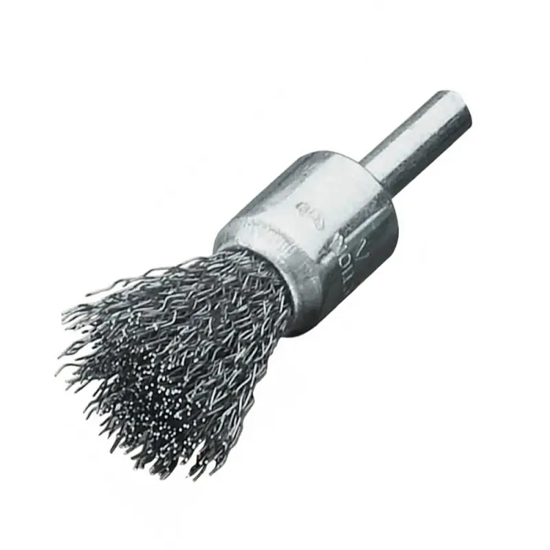 Preis Gesenkt Pinselbürste mit Schaft Ø 6 mm, STA gewellt 17x22/65x0,3mm (452.161)