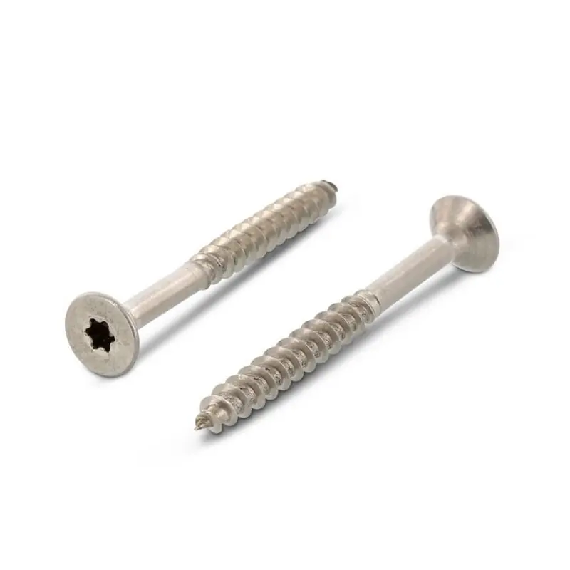 200 Stück Spanplattenschrauben Torx A4 4,0x50/30 TX20 Geprüft