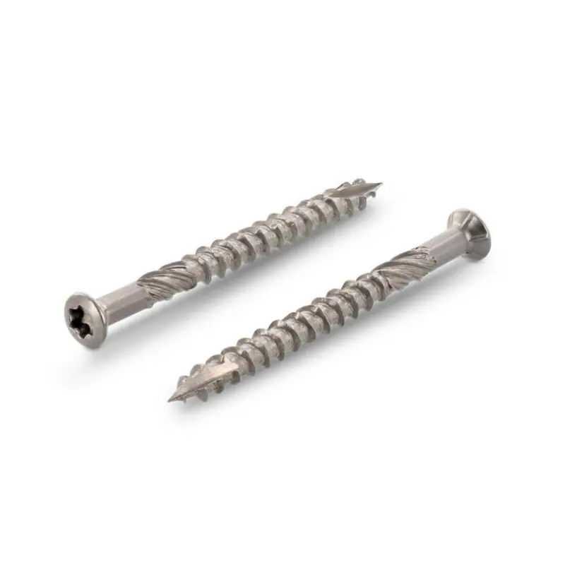 Online Kaufen 100 Stück Terrassenschrauben Torx Edelstahl A4 5,0x60/39 mm TX25