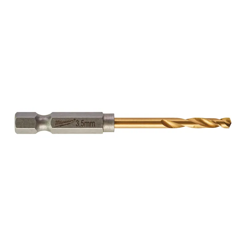 Milwaukee SHOCKWAVE Metallbohrer HSS-G RED HEX Titan 1/4" 10er Pack 3,5 x 69 mm Abverkauf
