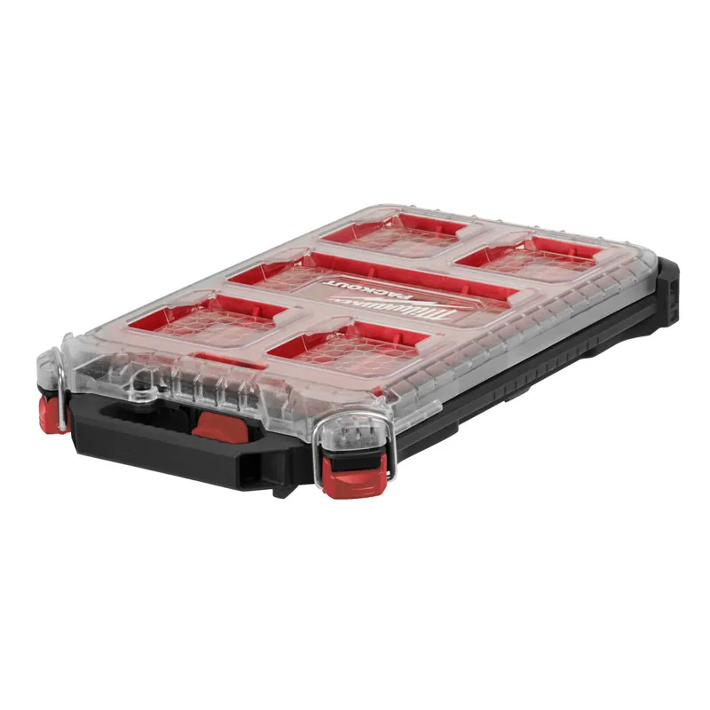 Knallerangebot Milwaukee PACKOUT Organiser Slim Compact, inkl. Sortierboxen 250 x 380 x 65 mm