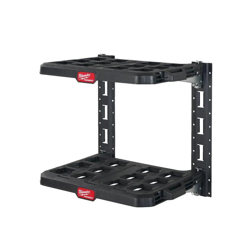 Milwaukee PACKOUT Schienensystem-Set zur Wandmontage mit 2 Wandhalterungen & 2 Grundplatten Letzte Chance