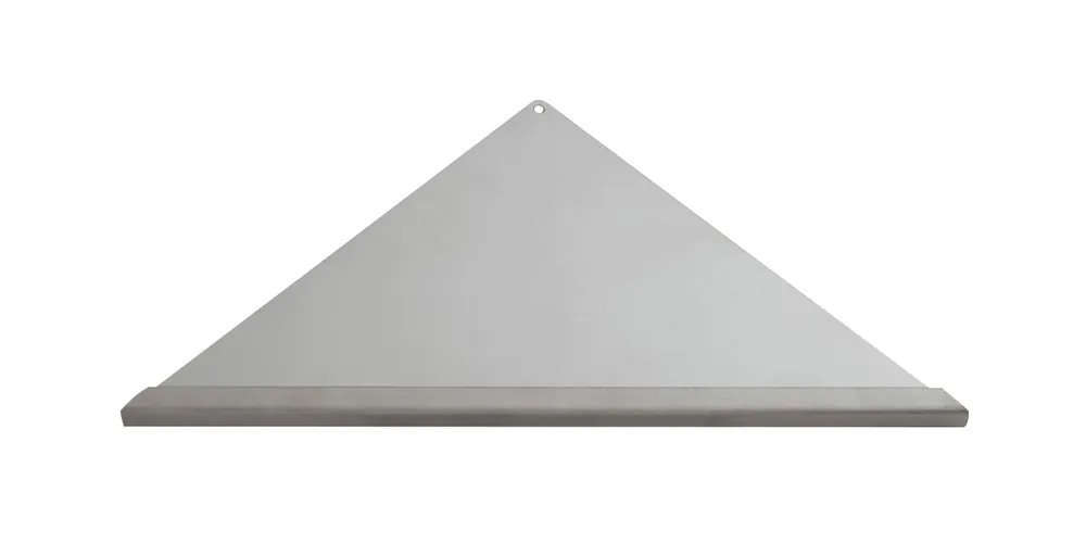 Echt Eck-Duschablage (gleichschenklig) 395 x 280 x 280 mm Vorderkante: Quadratprofil