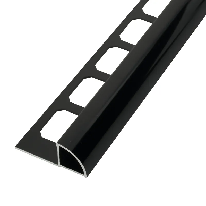 Viertelkreisprofil / Ecken Aluminium schwarz hochglanzeloxiert Top-Angebot