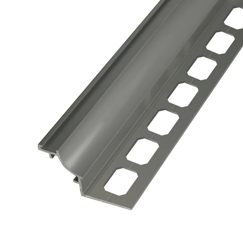 Hohlkehlprofil Aluminium titan eloxiert (zweiseitiger Anschluss) Schnäppchen