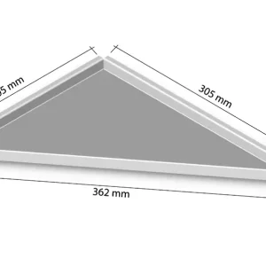 Eck-Duschablage zum Nachrüsten (rechts) 305 x 205 mm Angebot