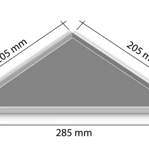 Top-Seller Eck-Duschablage zum Nachrüsten 205 x 205 mm