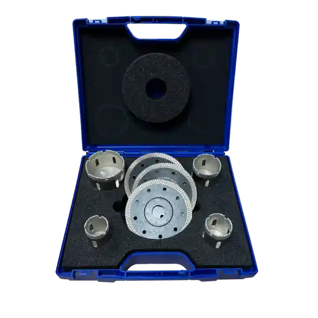 Direkt Vom Hersteller Bohrkronenset SILVER PREMIUM + 3 Black Tiger Diamantscheiben 115 mm