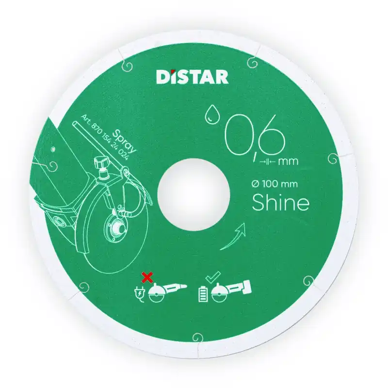 Super-Preis DiSTAR Shine - 0,6 mm dünne Diamanttrennscheibe Ø 100 mm