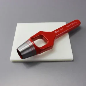Solange Der Vorrat Reicht 20mm Locheisen + Unterlage Schlagunterlage 100x120x8mm, Henkellocheisen für Ösen
