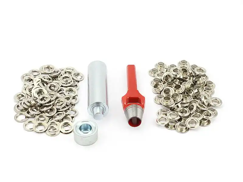 Profi Ösenset 8 mm x 50 Ösen Nickel DIN 7332 Locheisen Ösenwerkzeug Ösenstempel Billig