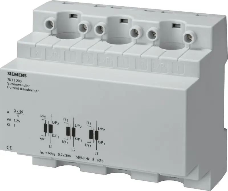 Letzte Chance Siemens Stromwandler AC 3x150/5A 7KT1202 T=70mm