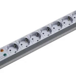 Bachmann 333.405 19" 1HE 7xSchuko 1xÜSS 1xSchalter Strom 2m Schuko Abverkauf