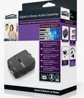 Marmitek Connect DA21 sw Audio-Konverter Toslink o. Koaxial zu Cinch Nur Für Kurze Zeit