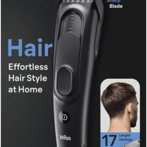 BRAUN - HairClipper HC5330 Haarschneider Akku Series 5 3-35mm sw Nur Für Kurze Zeit