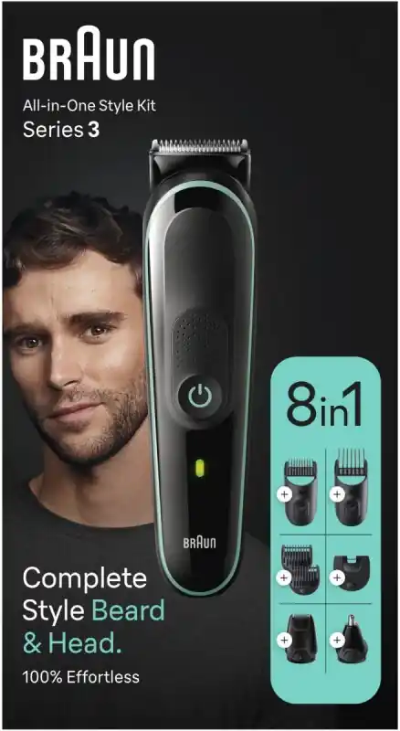 Preisknaller Braun All-in-One StyleKit MGK3441 446910 Akku sw/mt 7Aufsätze Aufbewahrungsbeut.