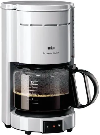 Preisreduziert Braun Kaffeemaschine KF 47/1 10 Tassen weiß