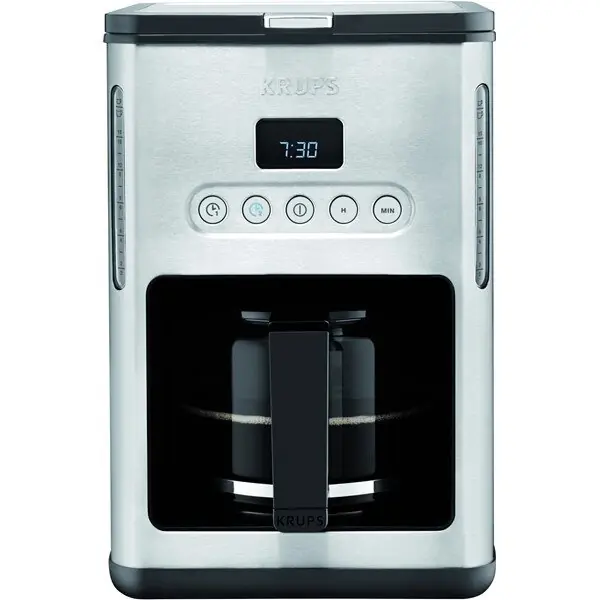 Markenprodukt Krups Kaffeeautomat 10Ts., Glas, es/sw KM442D