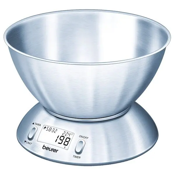 Rabatt Beurer KS 54 ed Küchenwaage mit Schüssel 5kg Tragkraft LCD-Display