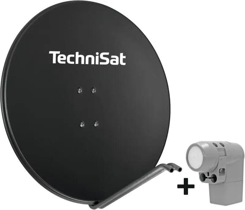 TECHNISAT SATMAN 850 Plus Satellitenantenne Alu Quattro Ï85cm gr Heißes Angebot