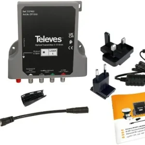 Preisreduziert Televes KLT1310 Kit Wideband-LNB + Optisch. Sender 2xSAT Wideband in 1310NM