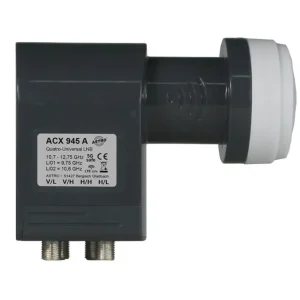 ASTRO - ACX 945 A Quatro LNB 4Ausg 40mm m.Schutzgeh anth Mega-Angebot