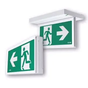 CEAG Sicherheitsleuchte 2W 6500K 8h 20m FT Exit Beidseitig 20m AT L', 1-8H Wand/ Finale Aktion