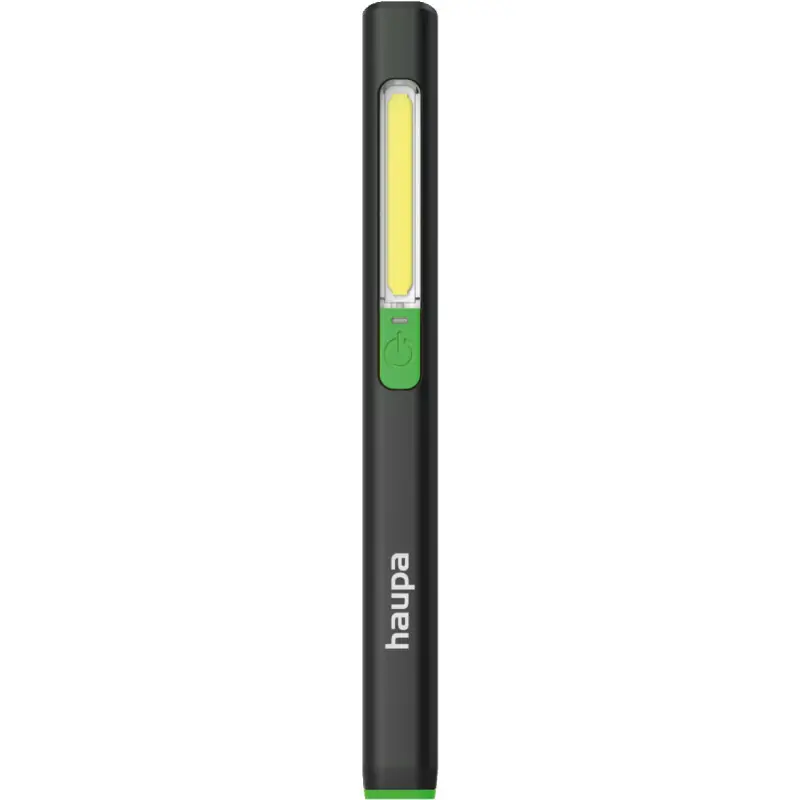 Neu Im Sortiment HAUPA LED-Pen-Leuchte Akku_eingeb sw Alu 130388 aufladb