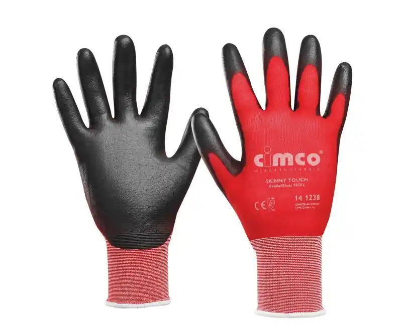 Cimco 141235 Skinny Touch Gr.8/M grau/ rot Arbeitshandschuhe Bestpreis